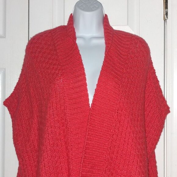 Ann Taylor Loft wool blend open front sleeveless nest cardigan sweater  Sz XS - Picture 3 of 5
